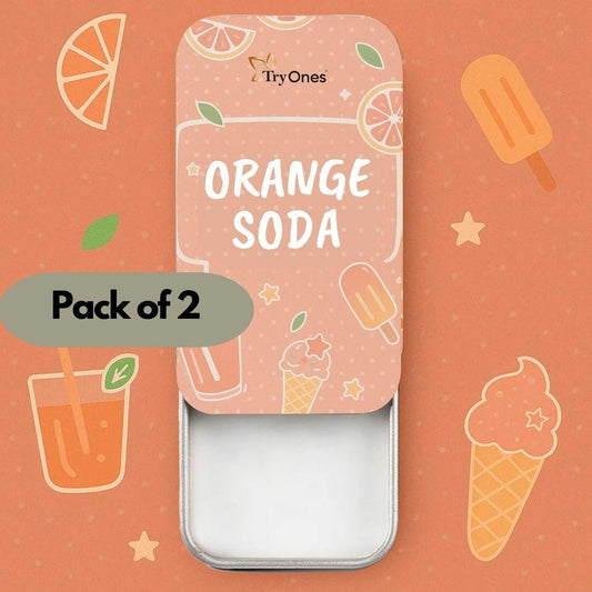 Glowlane Orange Soda Solid Perfume – Long-Lasting Citrus Fragrance (20g x 2 | Pack of 2)