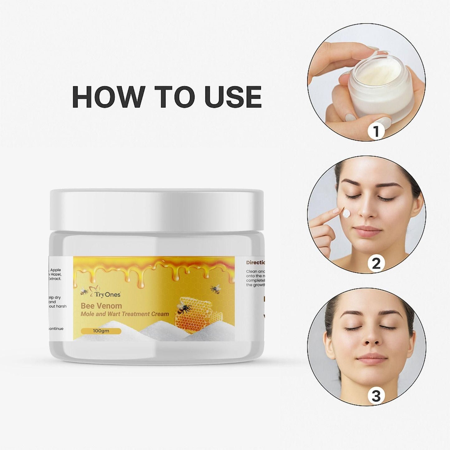 Bee Venom Wart & Mole Removal Cream β 200g x 2 (Pack of 2)