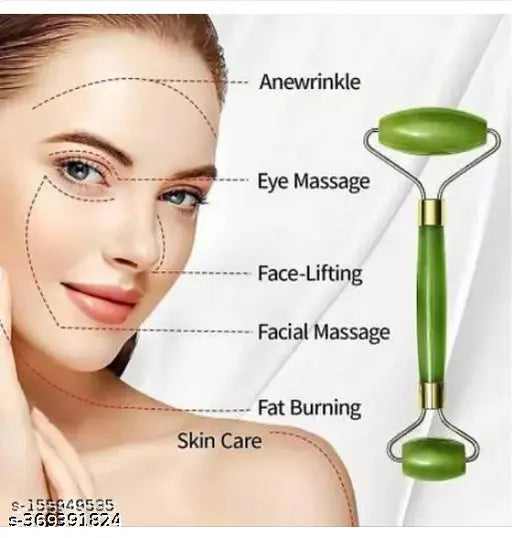 Glowlane Jade Roller + Gua Sha Facial Sculpting Set